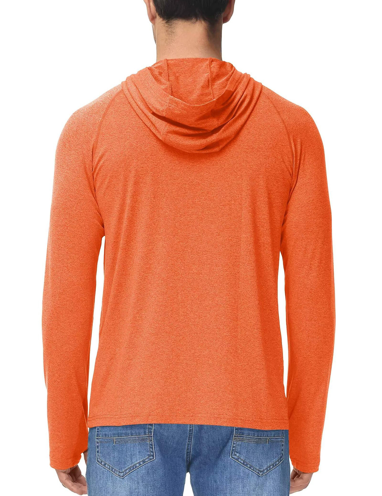 UPF 50+ Men's Sun Block Hoodie Long Sleeve UV Shirts Quick Dry Performance Tops gallery