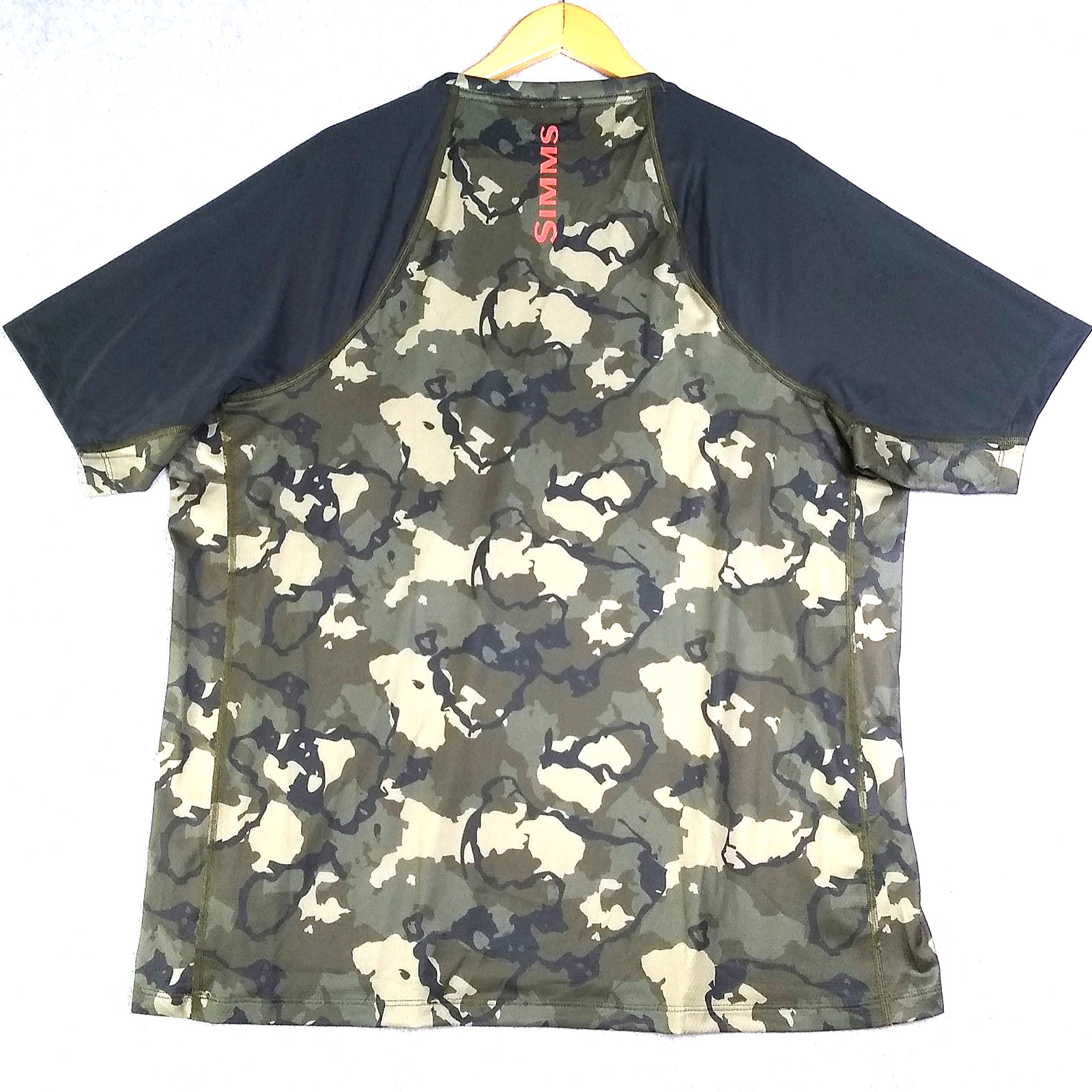 Simms Fishing Mens XL T Shirt Challenger Solar Regiment Camo UPF 30 NEW gallery