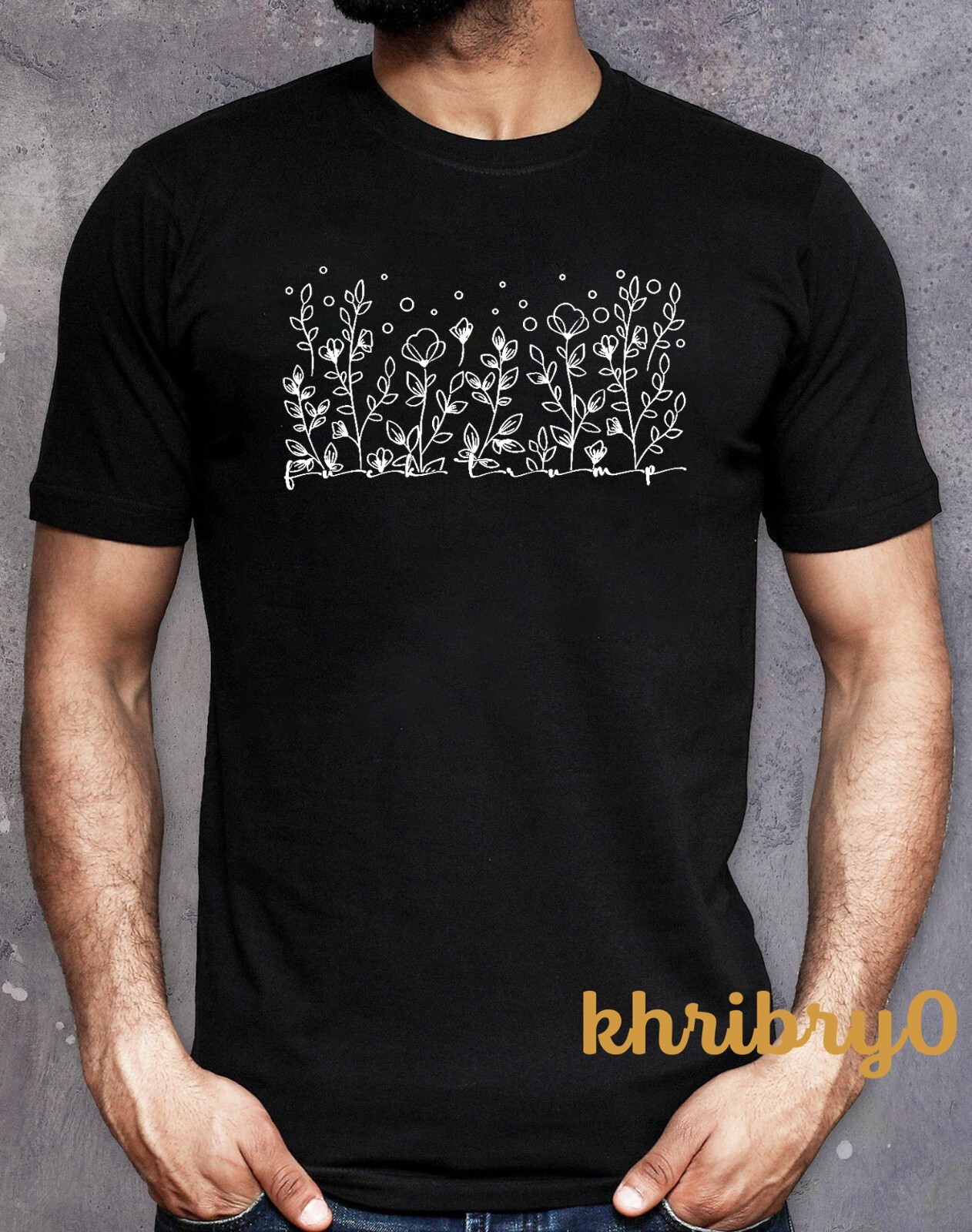 FDT Subtle Anti Trump Flower T-Shirt