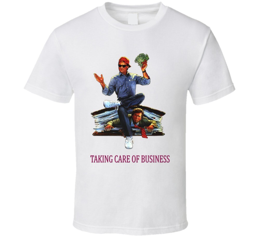 Taking Care Of Business Belushi Retro 80's Movie T Shirt gallery
