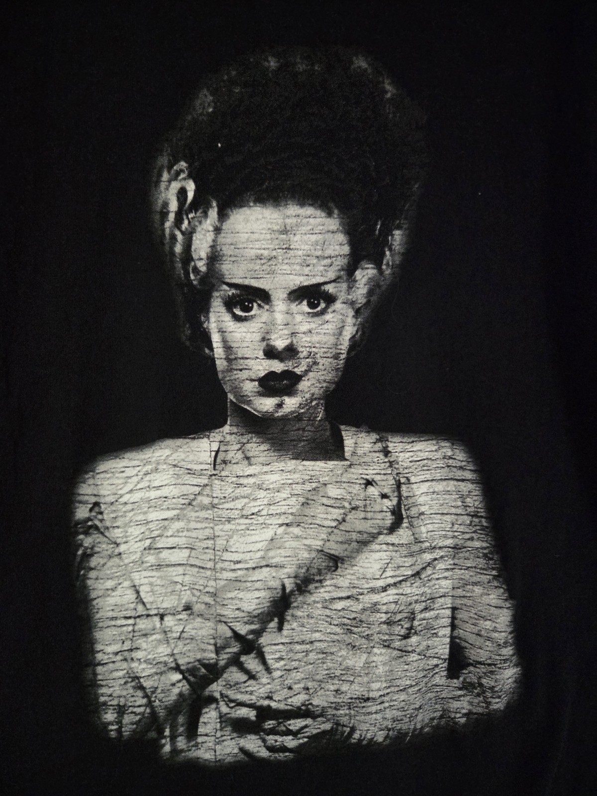 Bride Of Frankenstein Universal Studios x Rock Rebel Slim-fit Graphic Tee Size M gallery