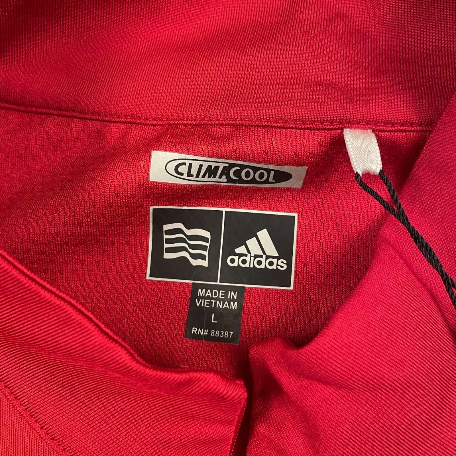 Adidas 1/4 Zip Windbreaker Pullover – Red – Men’s L – BNWT – Climaproof gallery