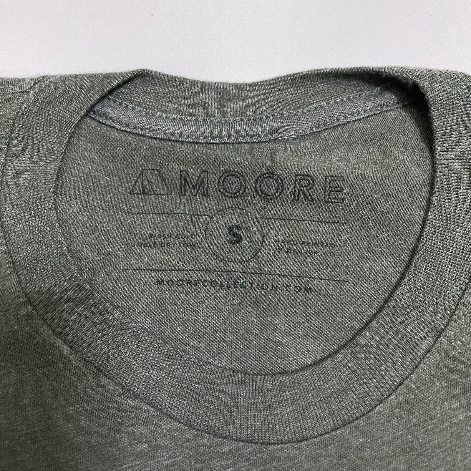 Moore T-Shirt Mens S Olive Green Short Sleeve Crew Neck Camping Outdoor Hiking gallery