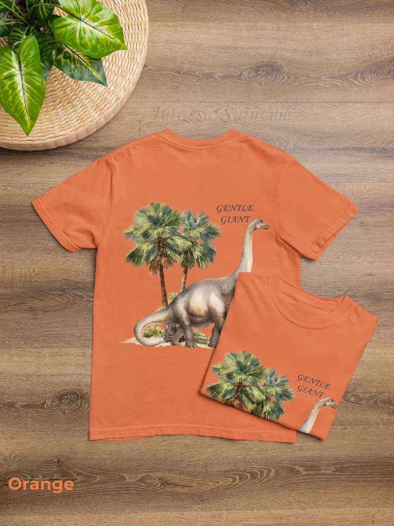Brachiosaurus Gentle Giant Comfort Tee Dinosaur Shirt Men Women gallery