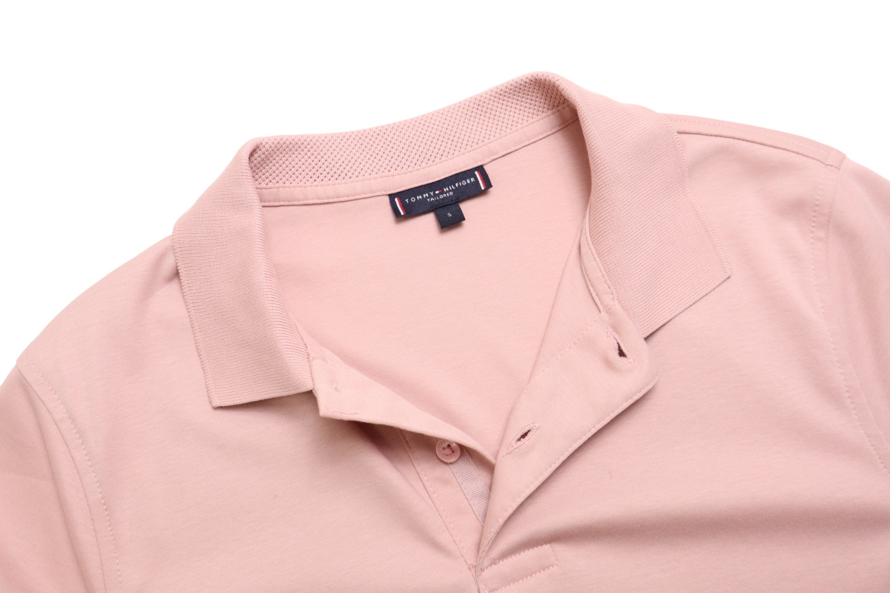 Tommy Hilfiger Tailored T-Shirt Men's Small Short Sleeve Jersey Pink gallery