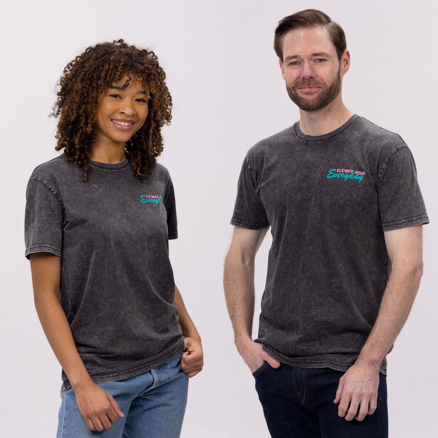 NEW Size X-LARGE Elevate Your Everyday XS Products Branded Tshirt - Vintage Grey gallery