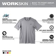 Milwaukee Men’s Work Skin Gray Medium Weight Performance Short-Sleeve T-Shirt