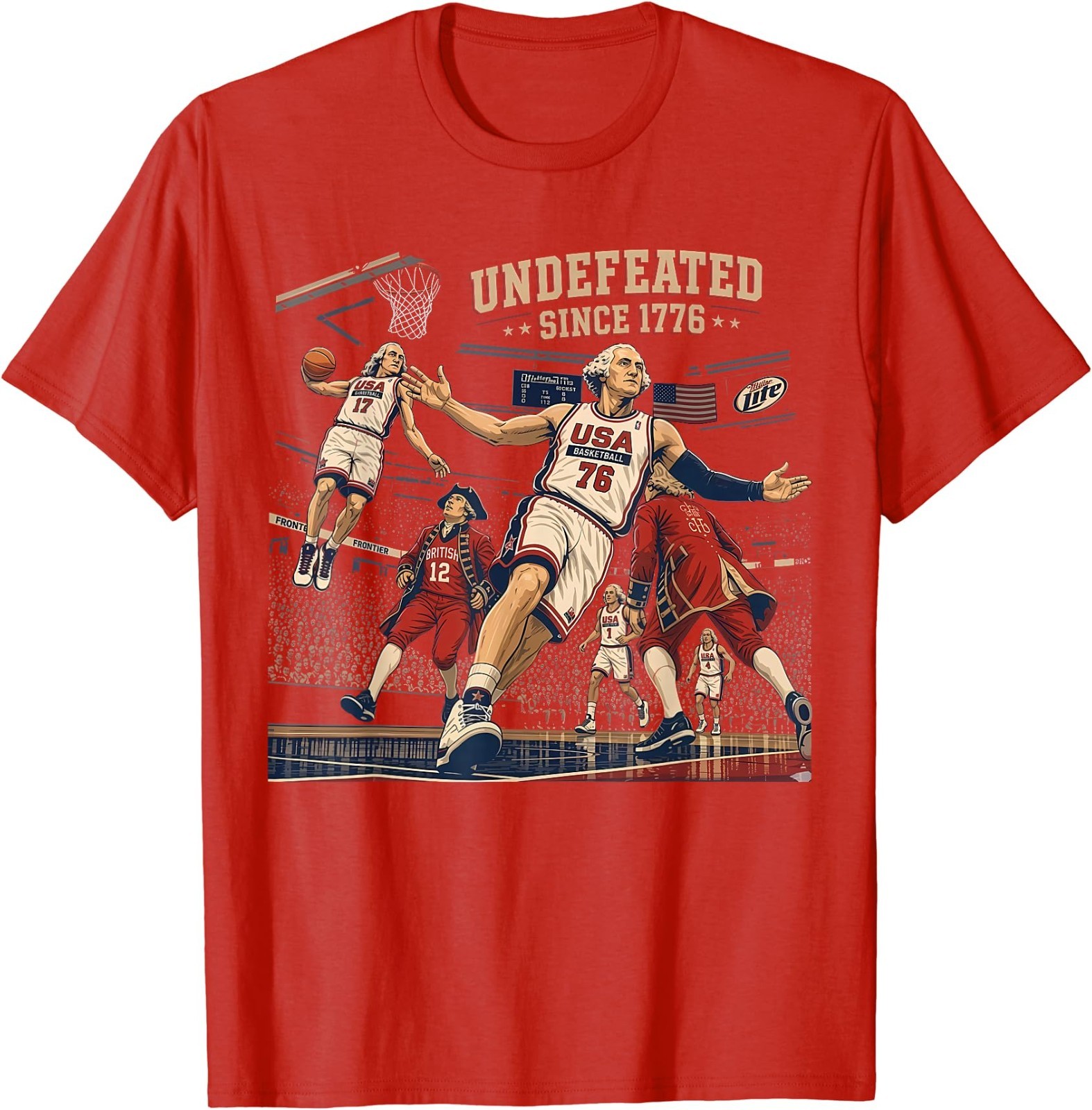 Undefeated Since 1776 America 4th of July Independence Day T-Shirt gallery
