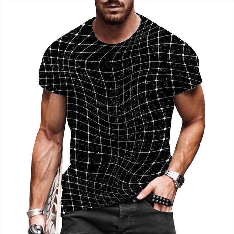 T Shirt Men's Fashion Black Abstract Graphic T-Shirt Silky Soft Short Sleeve Tee gallery