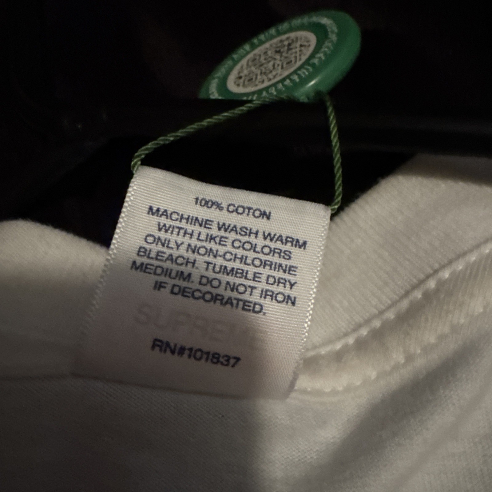 Supreme White Box Logo Long Sleeve Size large FW20 gallery