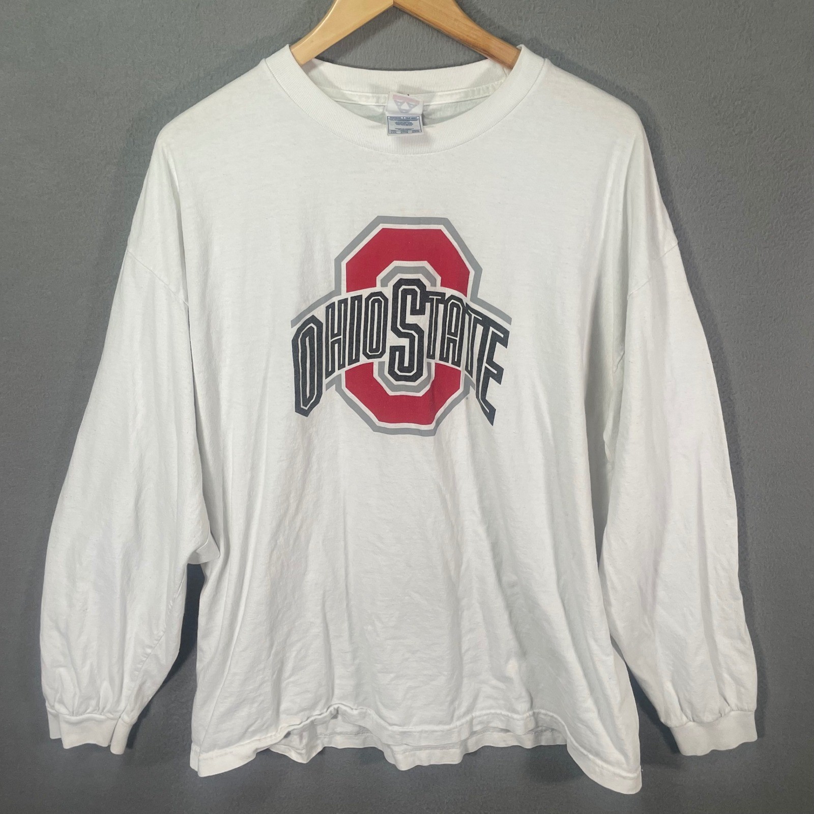 Ohio State Buckeyes Shirt Mens 2XL White Long Sleeve Graphic NCAA Football Tee gallery
