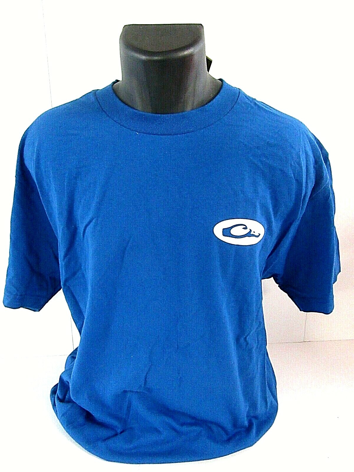 MSRP 19.99 NEW DRAKE WATERFOWL DUCK HEAD LOGO T-SHIRT - BLUE - SIZE M gallery