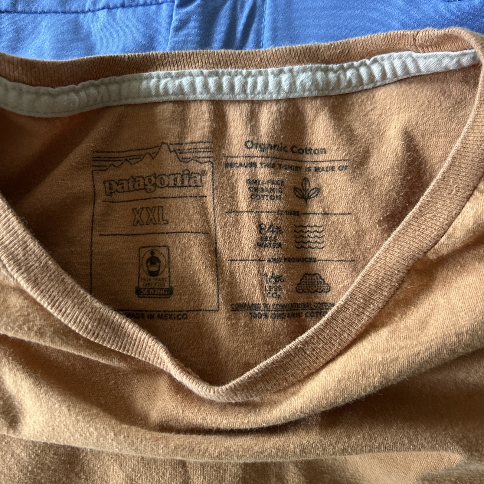 MENS PATAGONIA Short Sleeve T 2XL Orange/Brownish Save Our Home Planet gallery