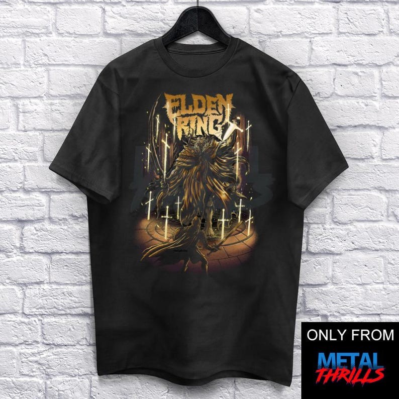 Elden Ring O-Neck Short Sleeve Tee Unique Retro Game Streetwear Apparel gallery