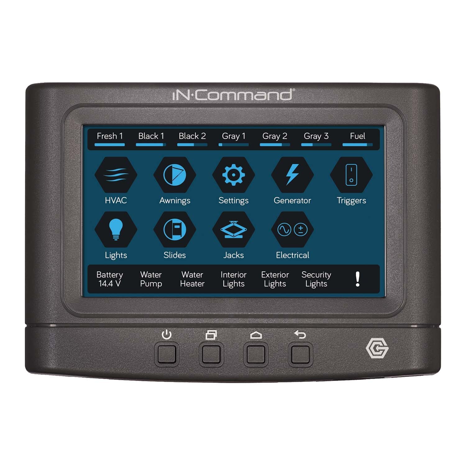 ASA NCSP35DC Multi Function Display; iN-Command; 4.3 Inch Display; Keypad/