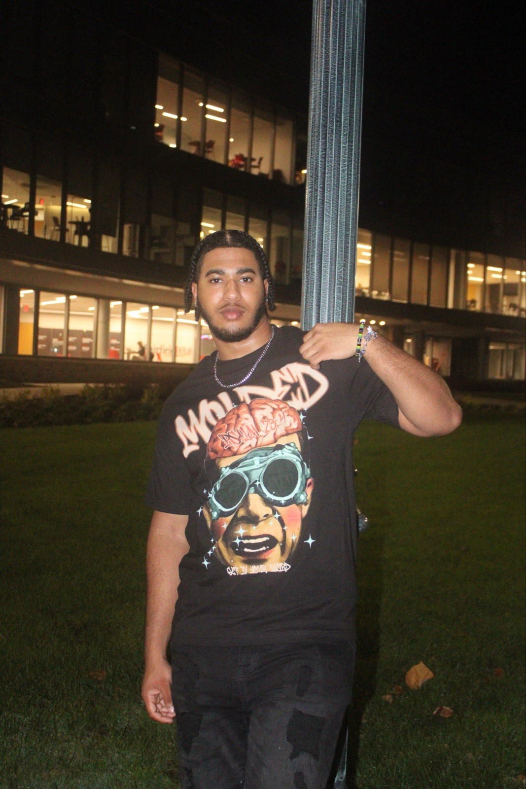 Black Unisex Graphic Tee Medium