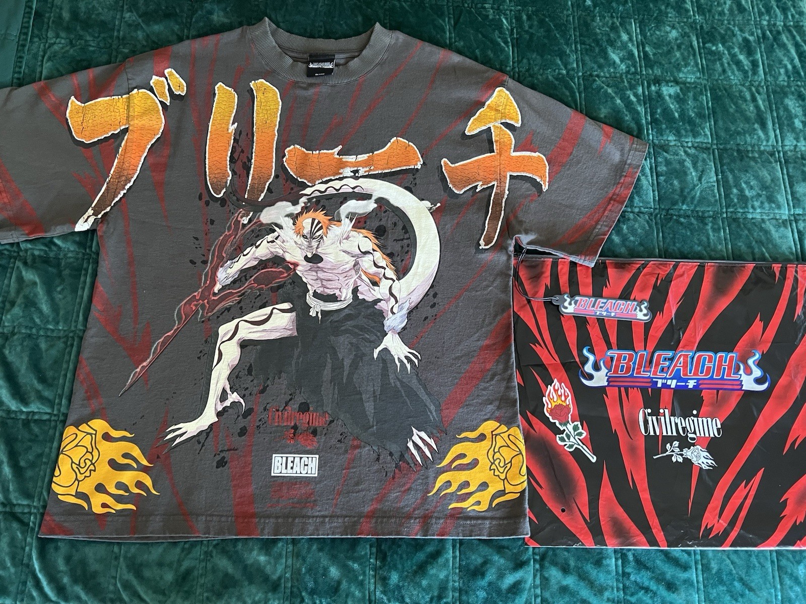 Civil Regime Bleach Ichigo Hollow’s Chaos 199X Vintage Ashe Size Small Brand New gallery