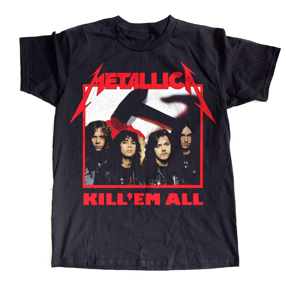 METALLICA Kill Em All Members Heavy Cotton Black Unisex T-shirt Size S-5XL gallery