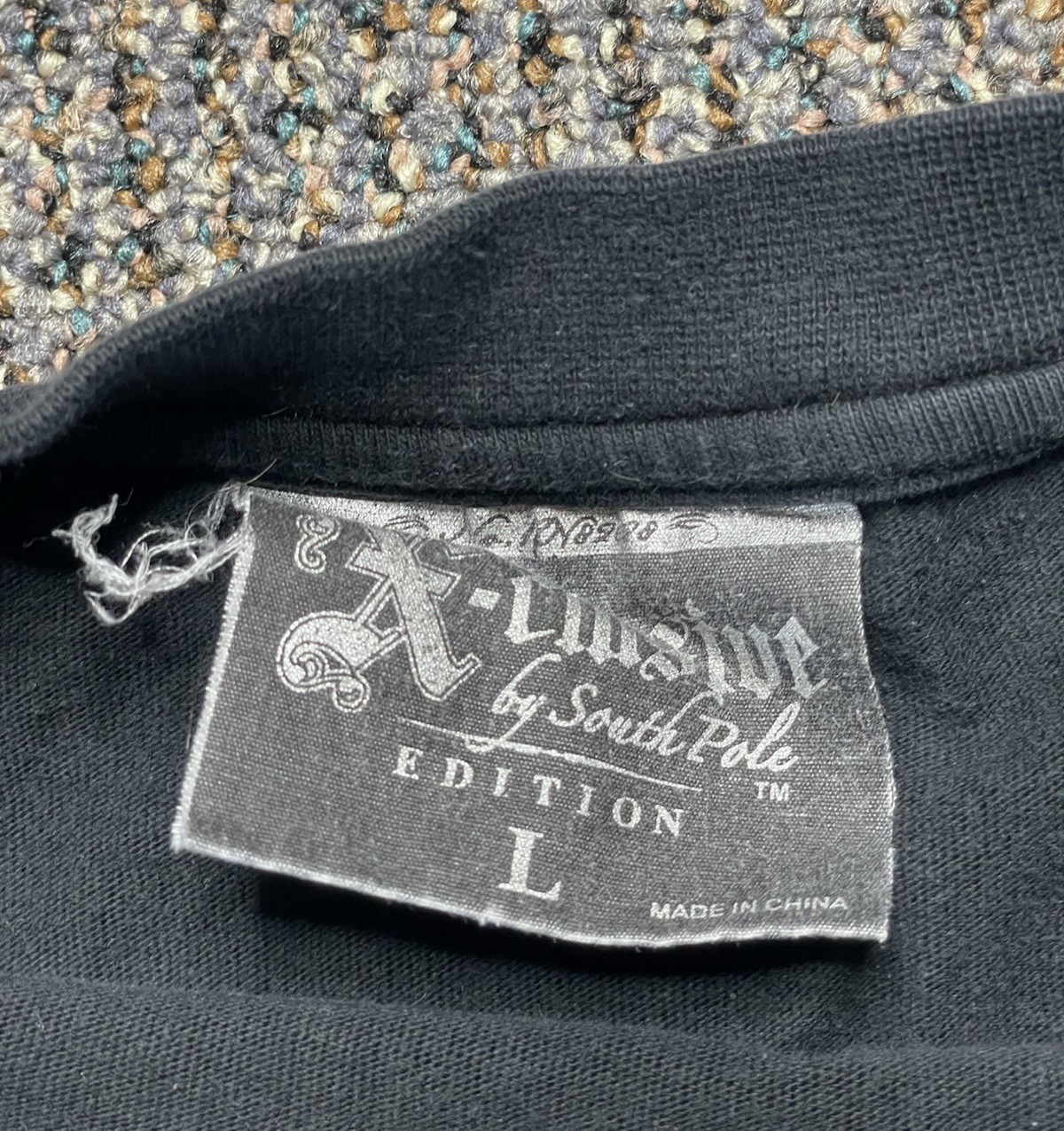 Vintage Southpole Y2K Limited Edition Graphic Skull Long Sleeve Large Black Rare gallery