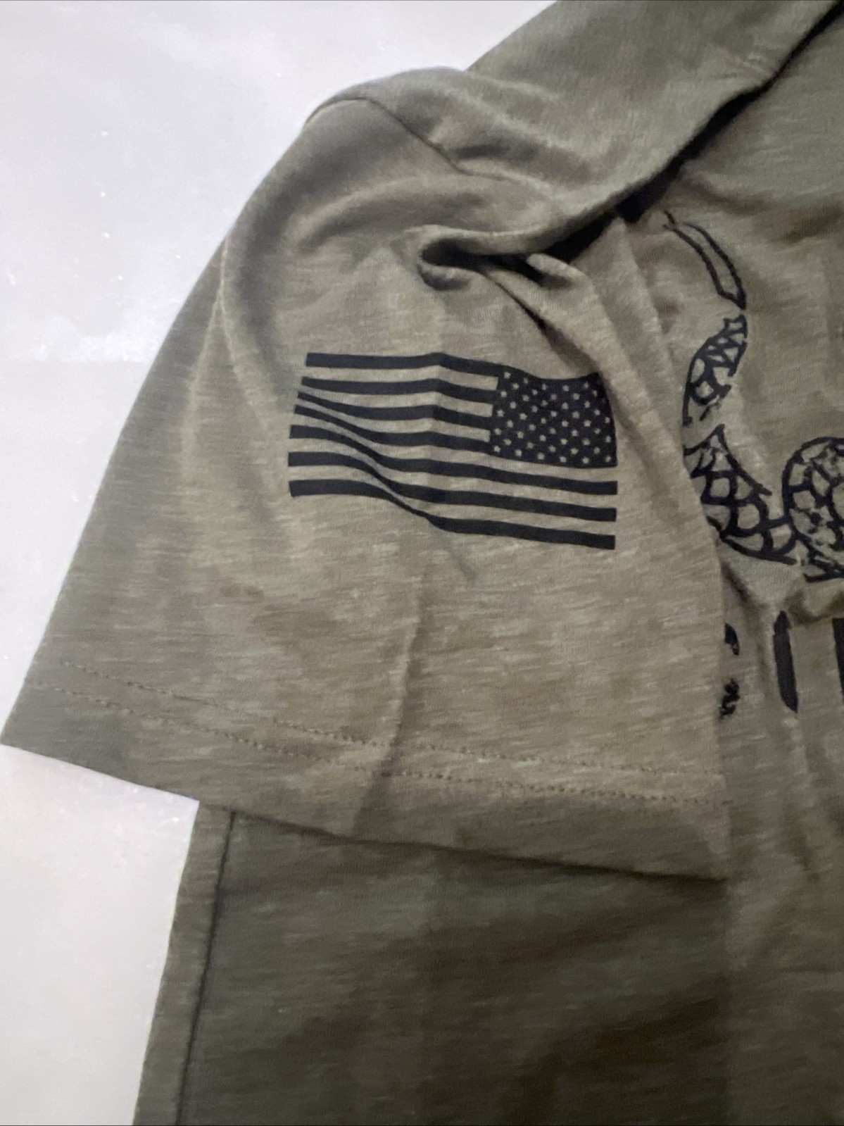 Black Rifle Coffee Company Coffee or Die T-Shirt Snake Military Green Size Large gallery