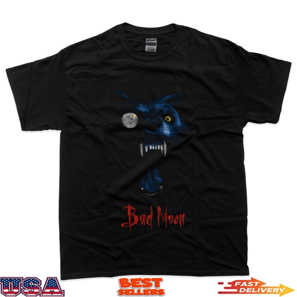 Bad Moon Distressed Black T-Shirt