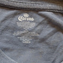 New Corona Extra Beer 2 Sided Palm Tree Beach Classic Logo Men’s Muscle T-Shirt