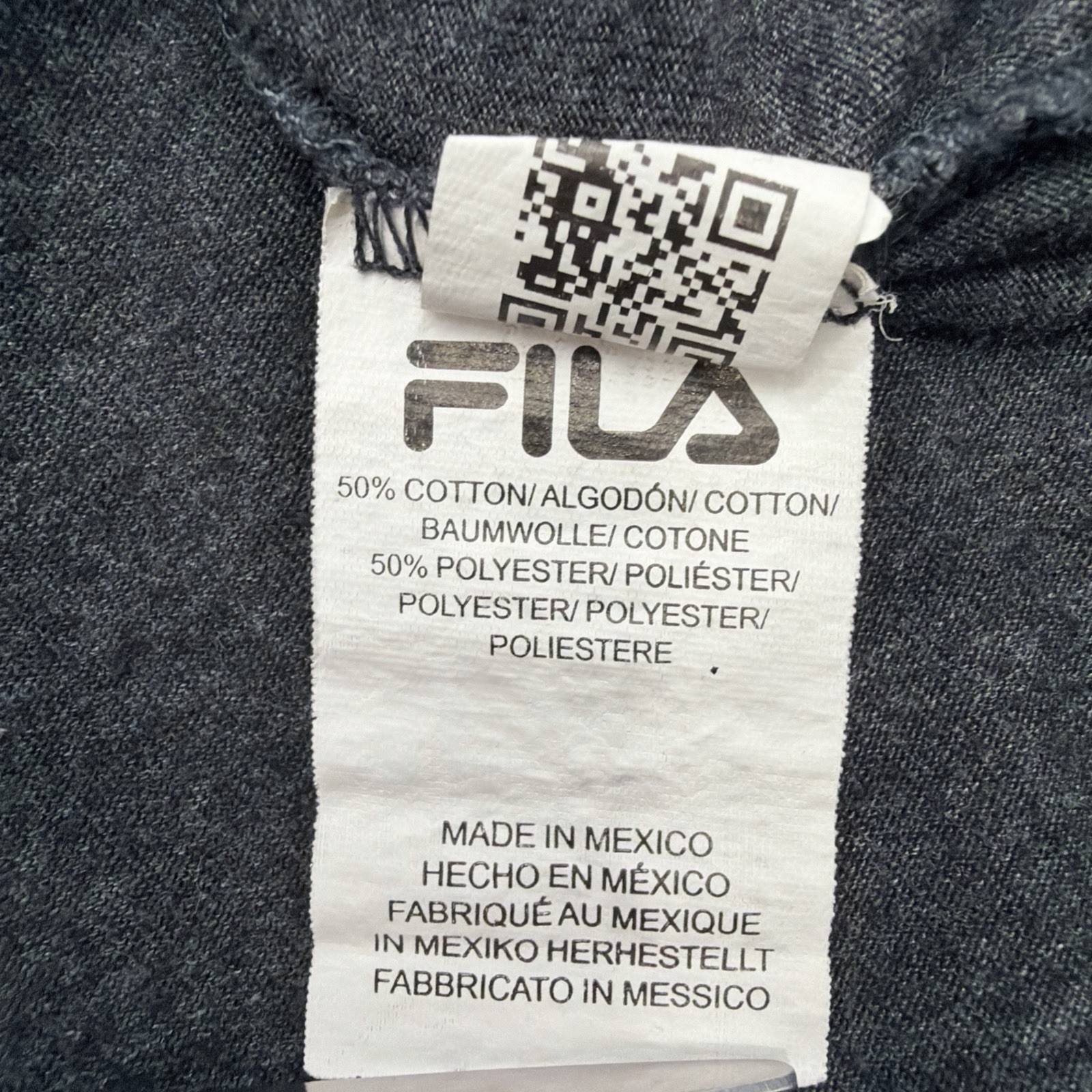 Fila T-shirt Men S Dark Gray Graphic Print Logo.#46035 gallery