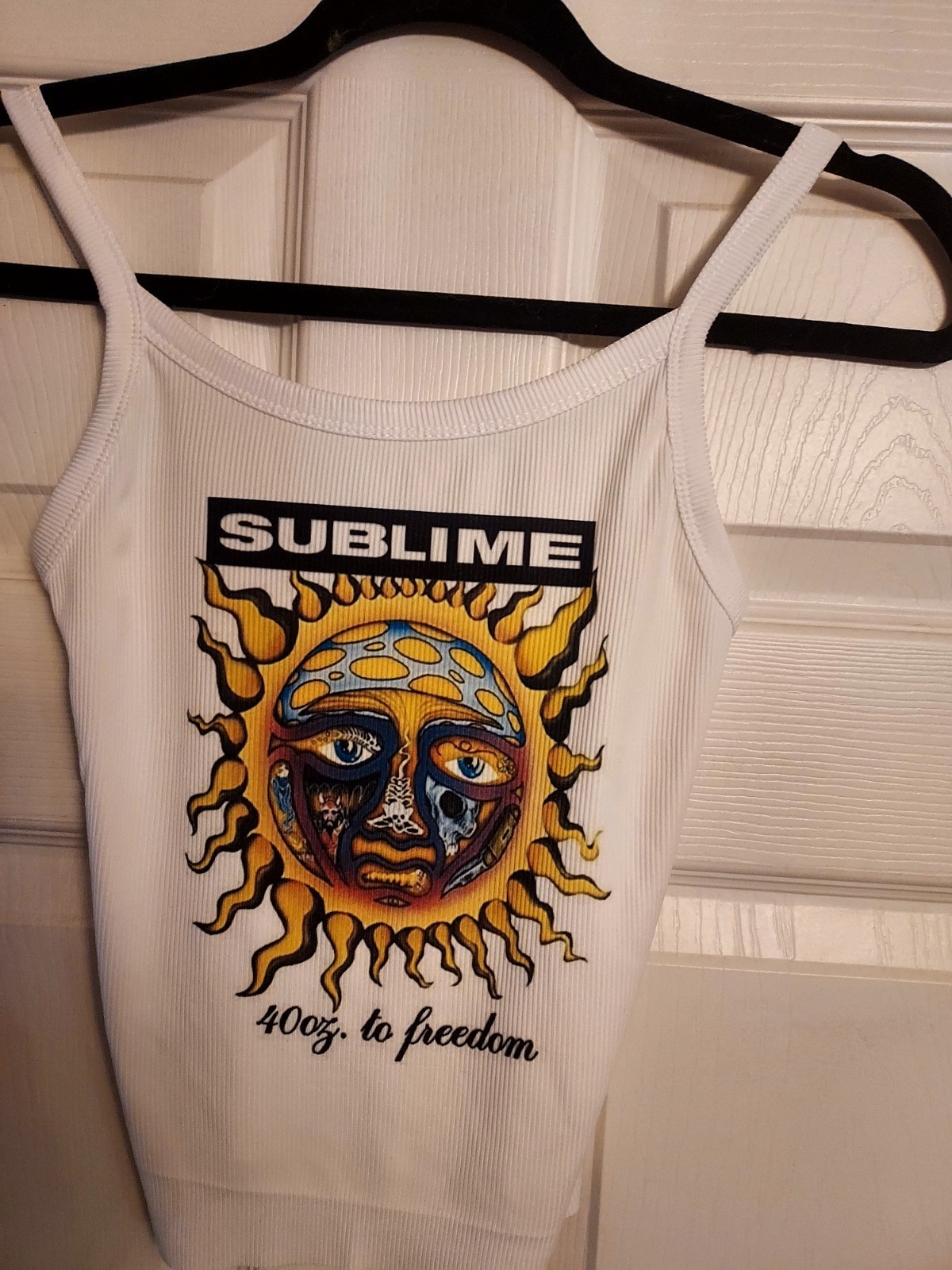 Sublime crop top Ribbed Hand Cropped sublime tank top 40 Oz To Freedom xs - 2xl gallery
