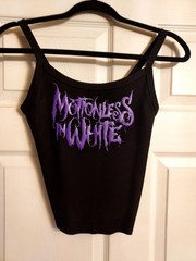 Motionless in white crop top motionless in white tank top Any Color Logo Addnote