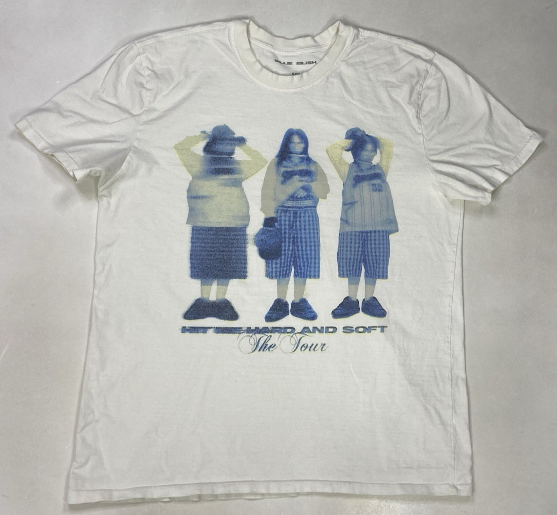 Billie Eilish Hit Me Hard And Soft The Tour Graphic T-shirt Men XL White Music