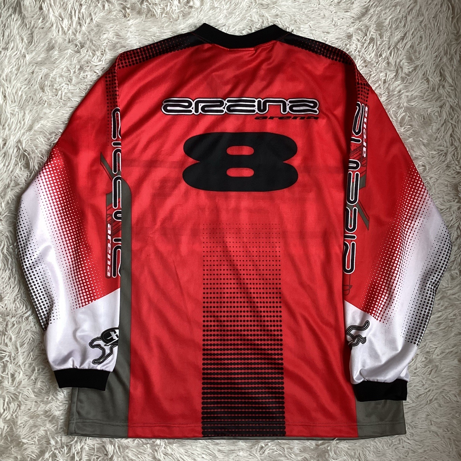 Vintage Athletic Works Men’s Large Jersey Xtreme Arena Motocross II Biking Red gallery