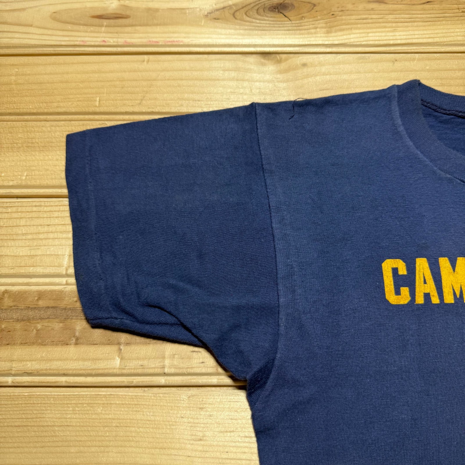 Vintage 50s Camp Winnipeg Roscoe New York Indian Head Graphic T-Shirt - Small gallery