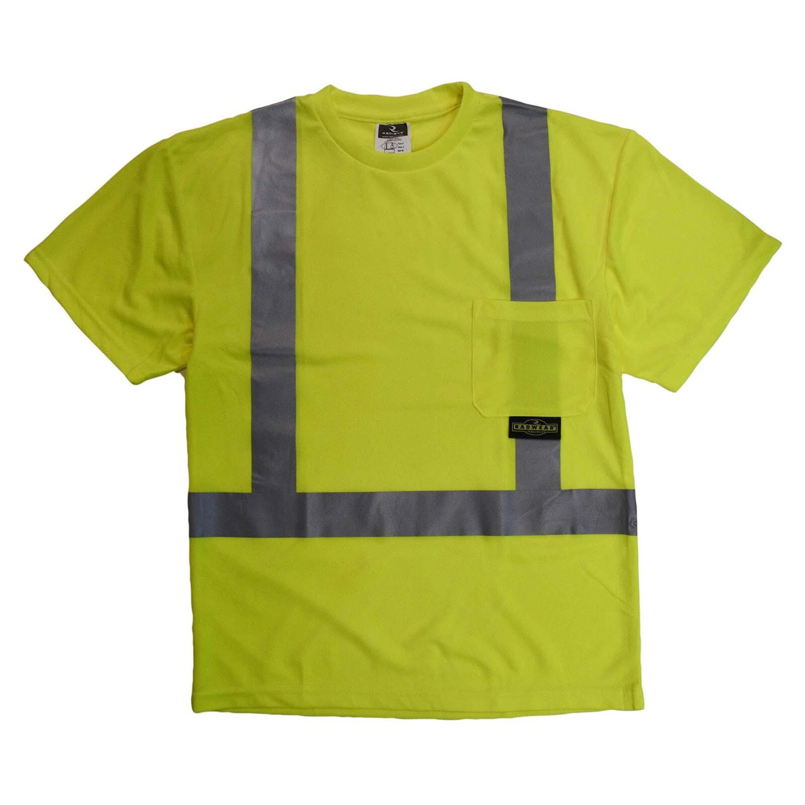 HI VIS SHORT SLEEVE T SHIRT ANSI CLASS 2 REFLECTIVE VISIBILITY ROAD WORK SAFETY gallery