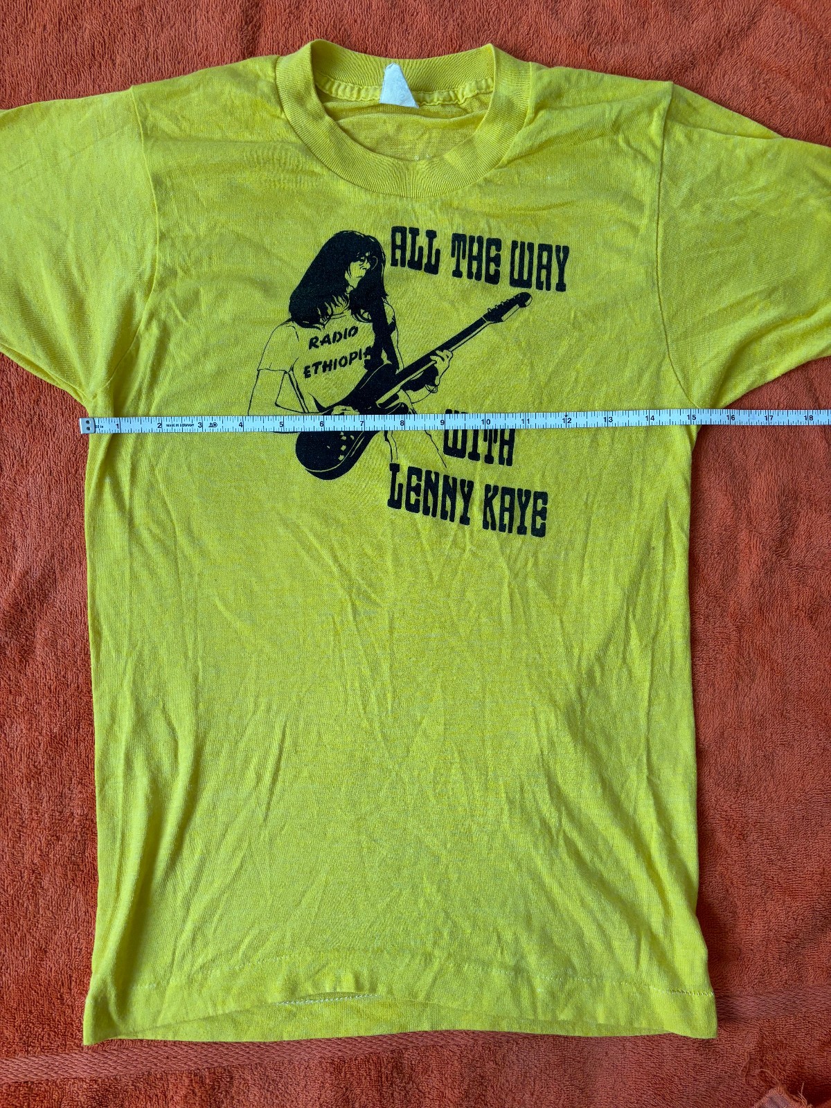 All The Way With LENNY KAYE T-Shirt VINTAGE Patti Smith Radio Ethiopia PUNK gallery