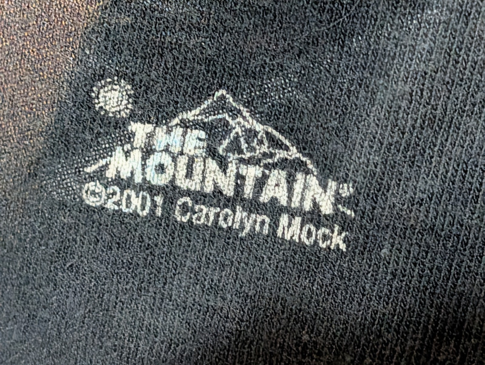 The Mountain Mens T-shirt Vintage 2001 Gray Deer Mates Leather Tag Large #6704 gallery