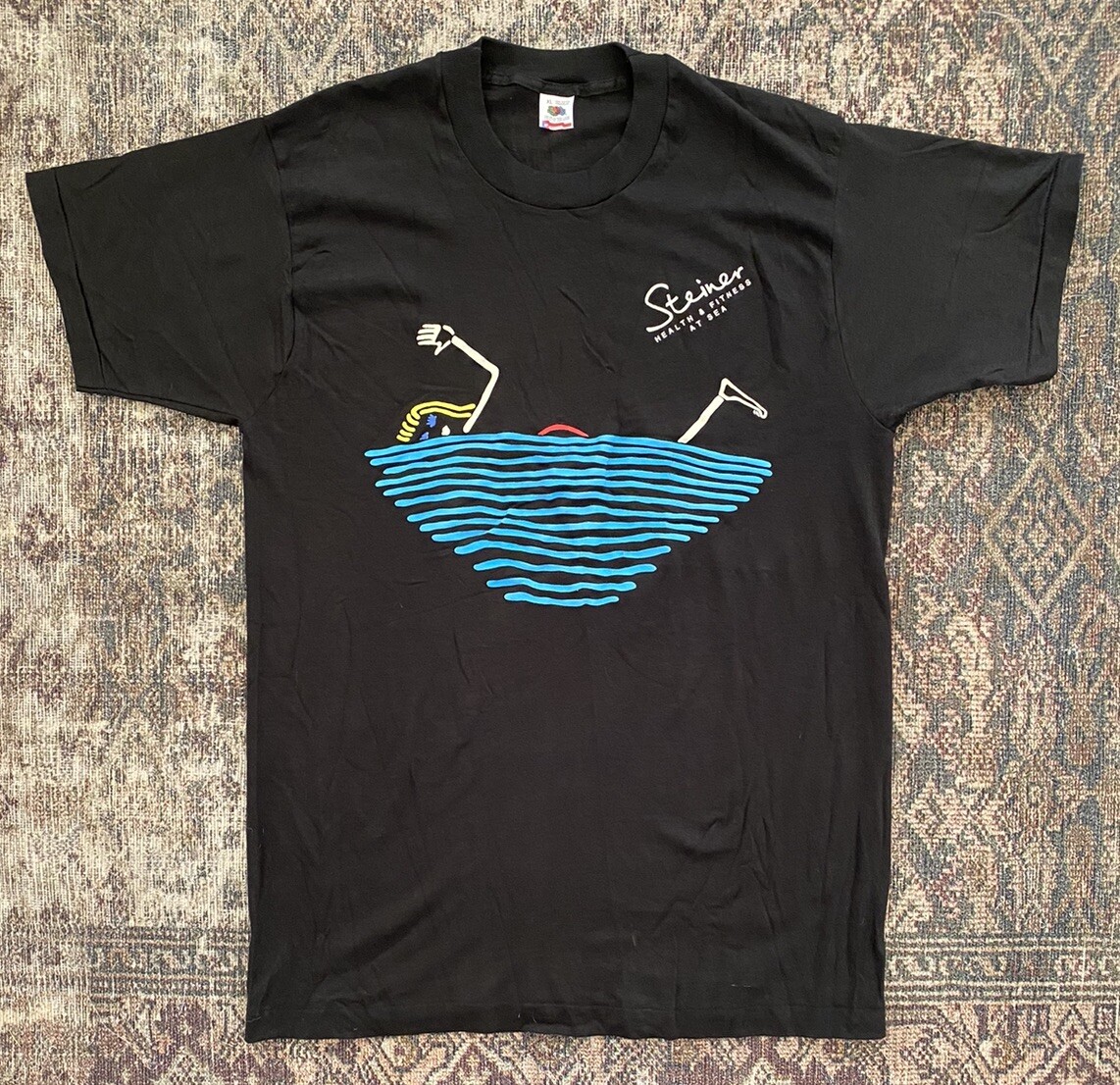 VTG Steiner Health & Fitness at Sea Swimmers Aquatic T Shirt XL Single Stitch gallery
