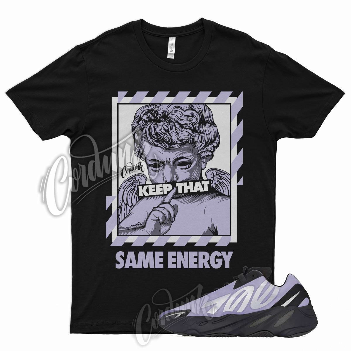 ENERGY Shirt for Y 700 MNVN Geode Lilac Pale Purple Silver Atomic Cardi B 1