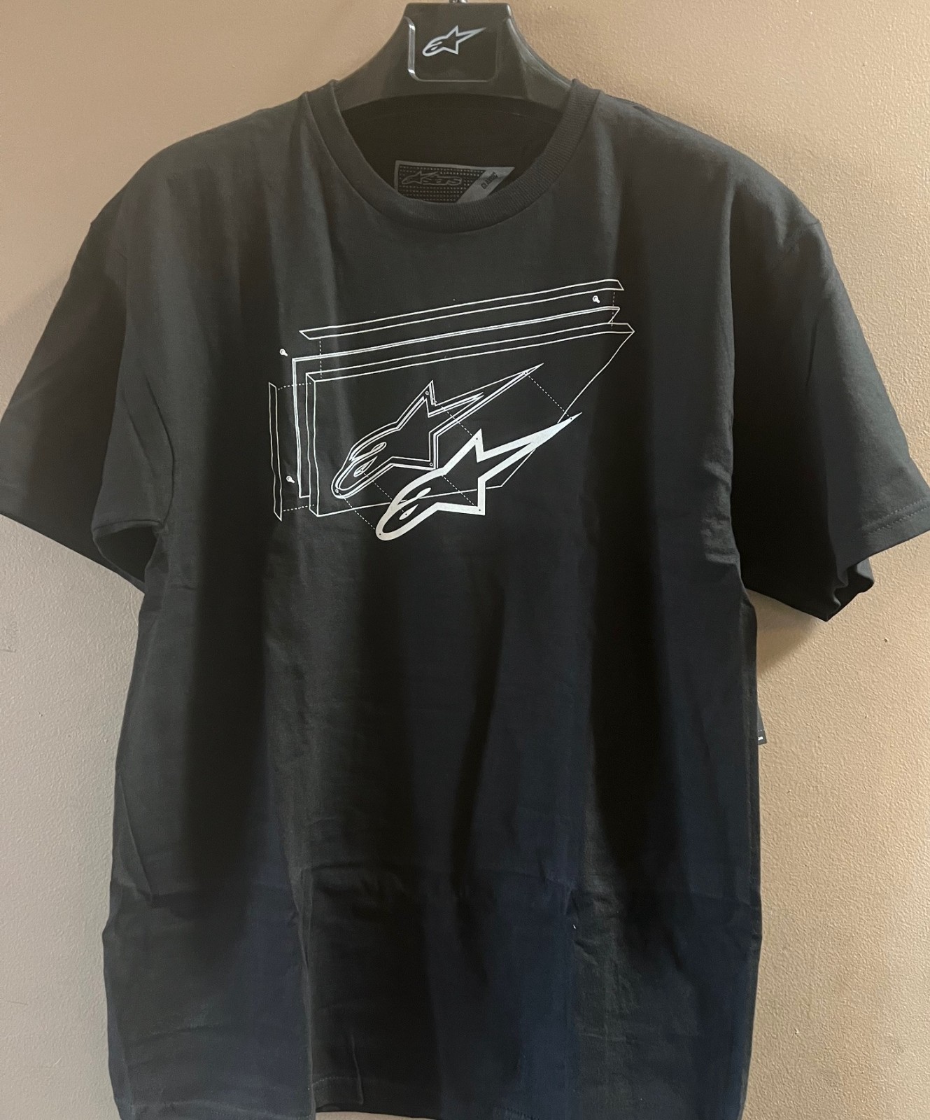 Alpinestars Exploded Tee Black Adult Motorcycle Logo T-shirt Size Large gallery