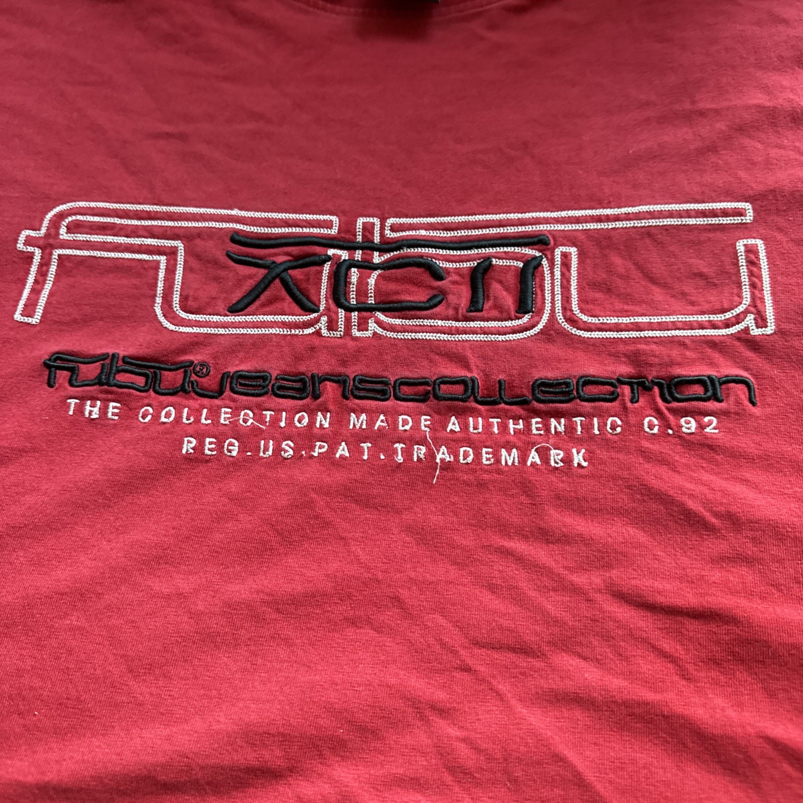 FUBU The Collection T Shirt Mens 5XL Red Embroidered Logo Y2K Streetwear Vintage gallery