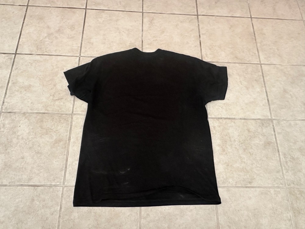 Los Angeles Apparel 50/50 Black Poly-Cotton Crew Neck T-Shirt Style FF01