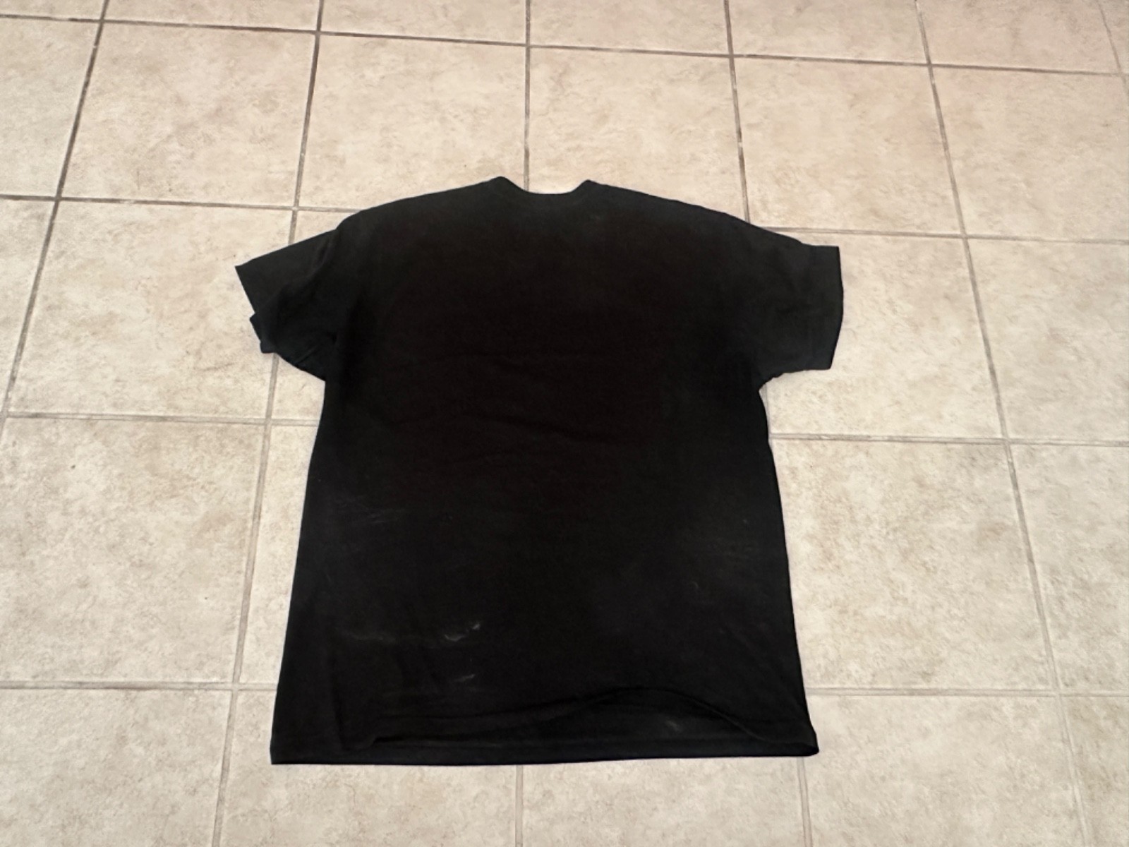 Los Angeles Apparel 50/50 Black Poly-Cotton Crew Neck T-Shirt Style FF01