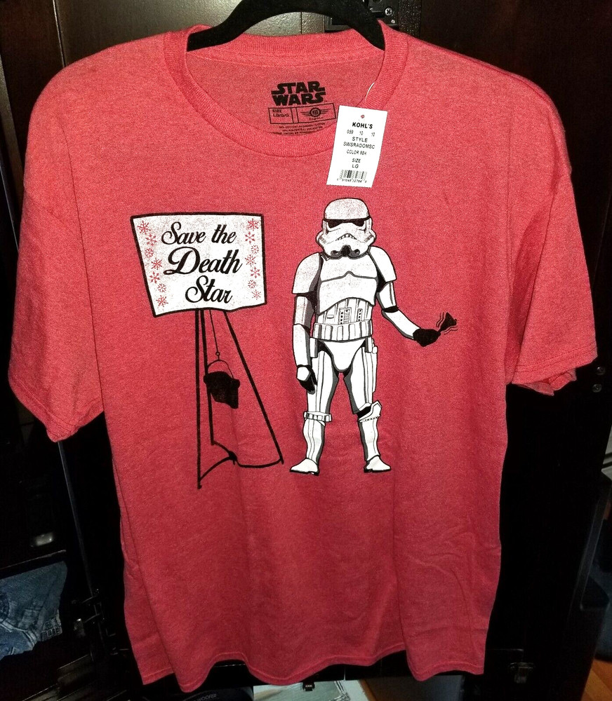 Brand New – Star Wars “Save the Death Star” Stormtrooper T-Shirt – Size L