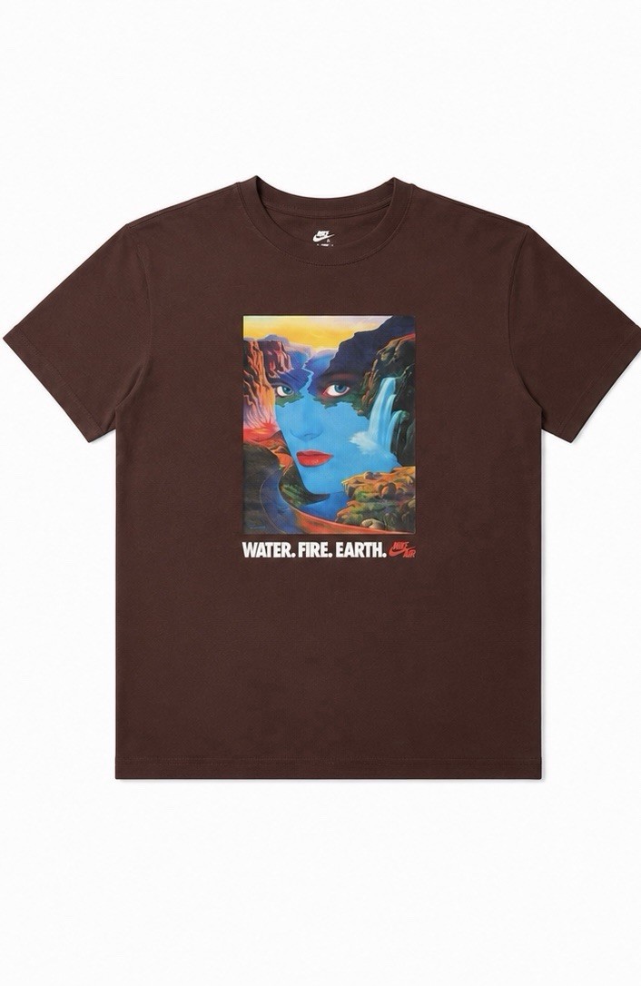 Nike The Nike Tee Brown Logo Graphic Crew Neck T-Shirt Men’s M gallery