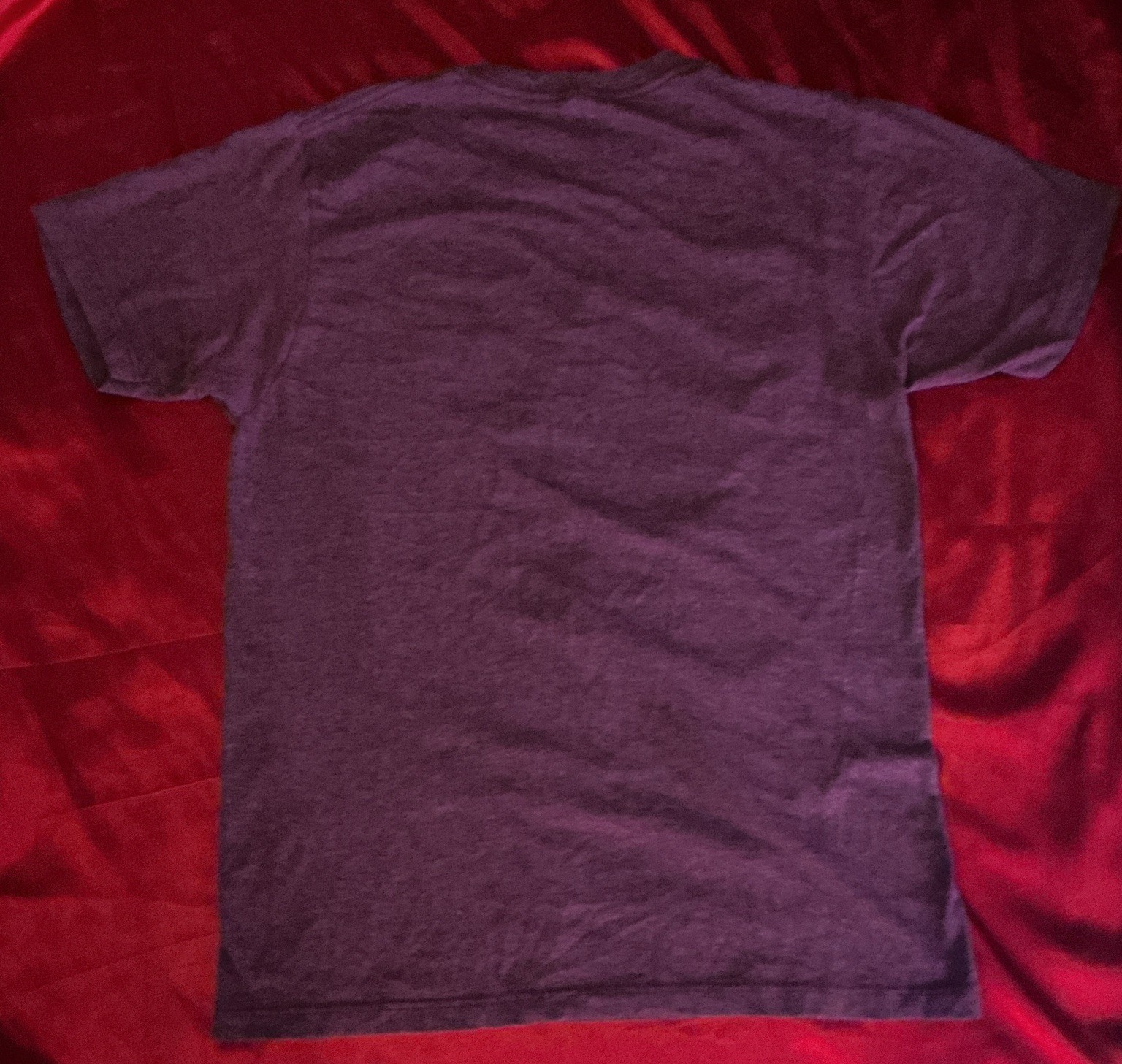 Men's Purple Popeye Graphic Print Crew Neck Short Sleeve T-Shirt Size S gallery