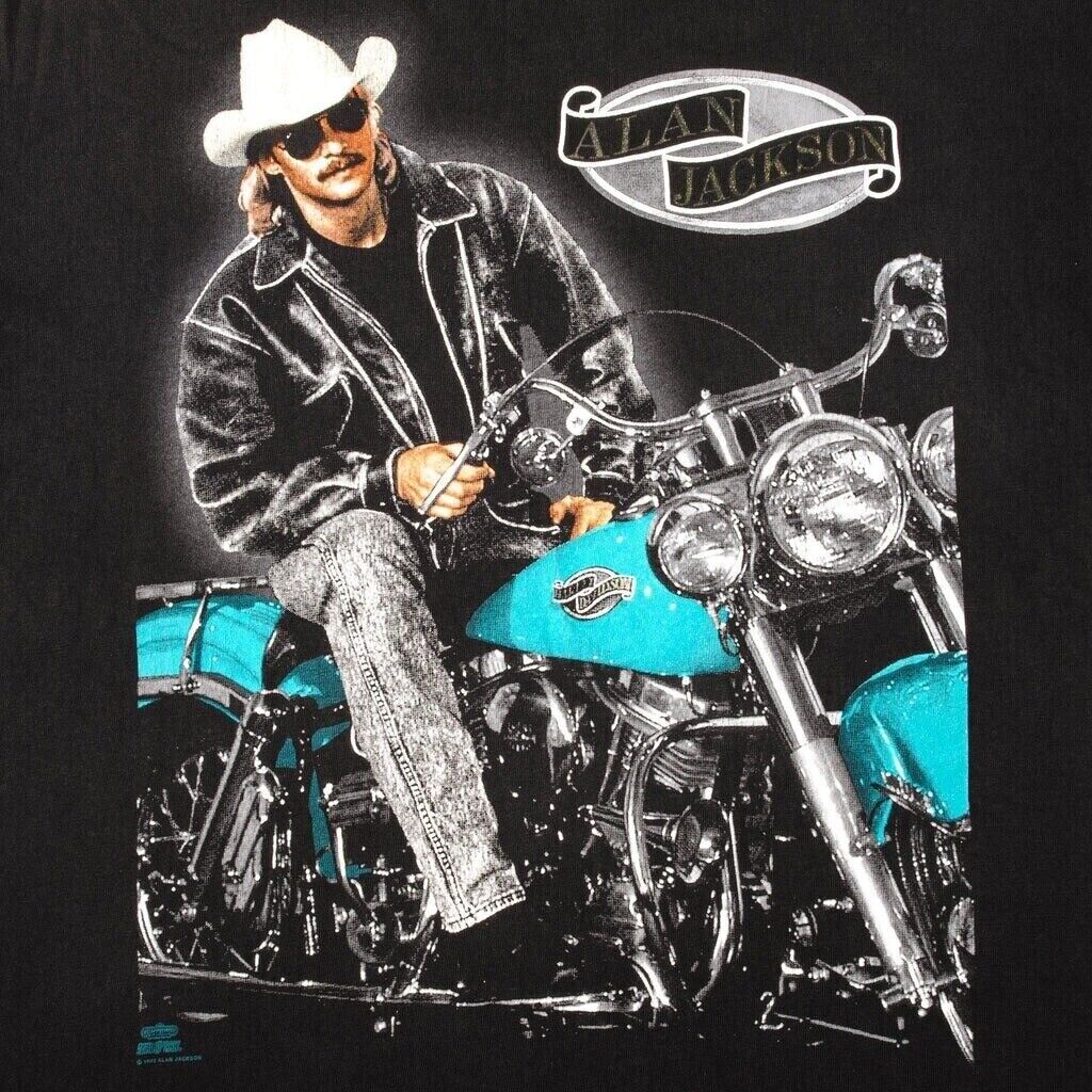 ALAN JACKSON 1992 MUSIC MOTOR T-SHIRT GIFT FOR FANS – Free Shipping