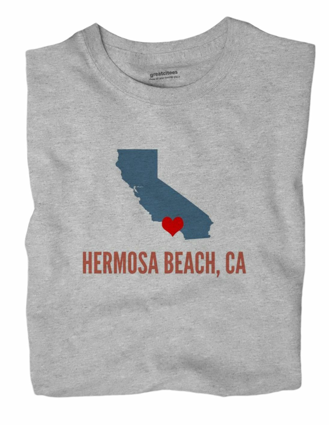 Hermosa Beach California CA T-Shirt HEART