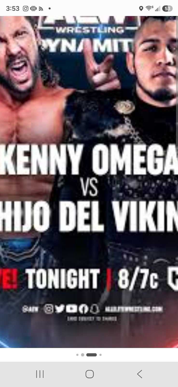 WRESTLING SHOW Elite Dynamite 2 DVD 3/22 Omega/Vikingo Black Brody Cobb Sting