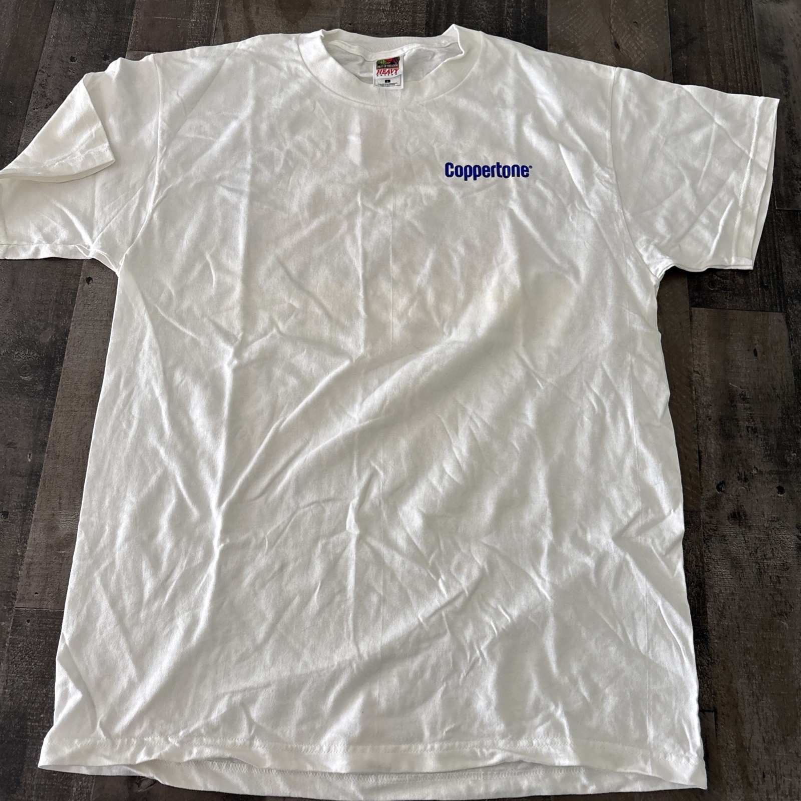 Coppertone Promo Graphic T-Shirt Large Cotton Back hit Fun in the sun gallery