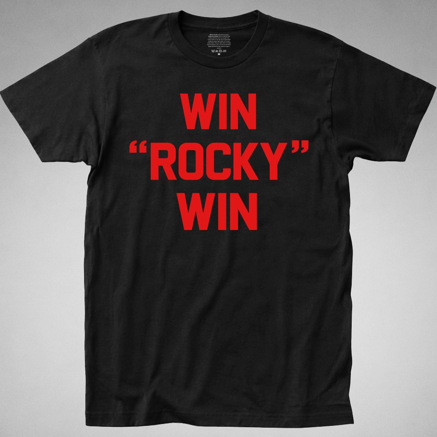 WIN ROCKY WIN T-SHIRT balboa boxing boxer training apollo creed fight gym 80s gallery