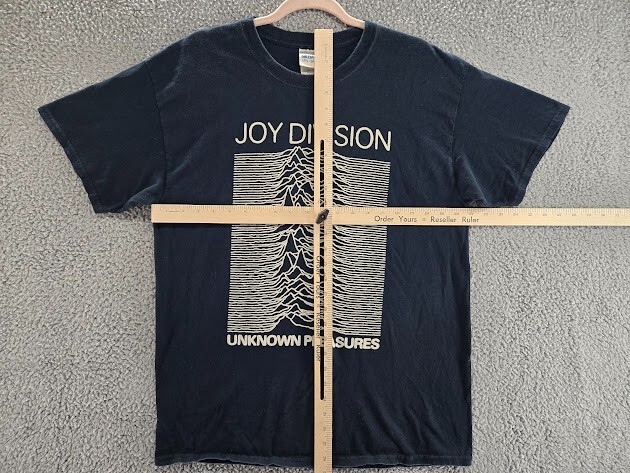 Joy Division Shirt Mens Large Unknown Pleasures Black Band Tee gallery